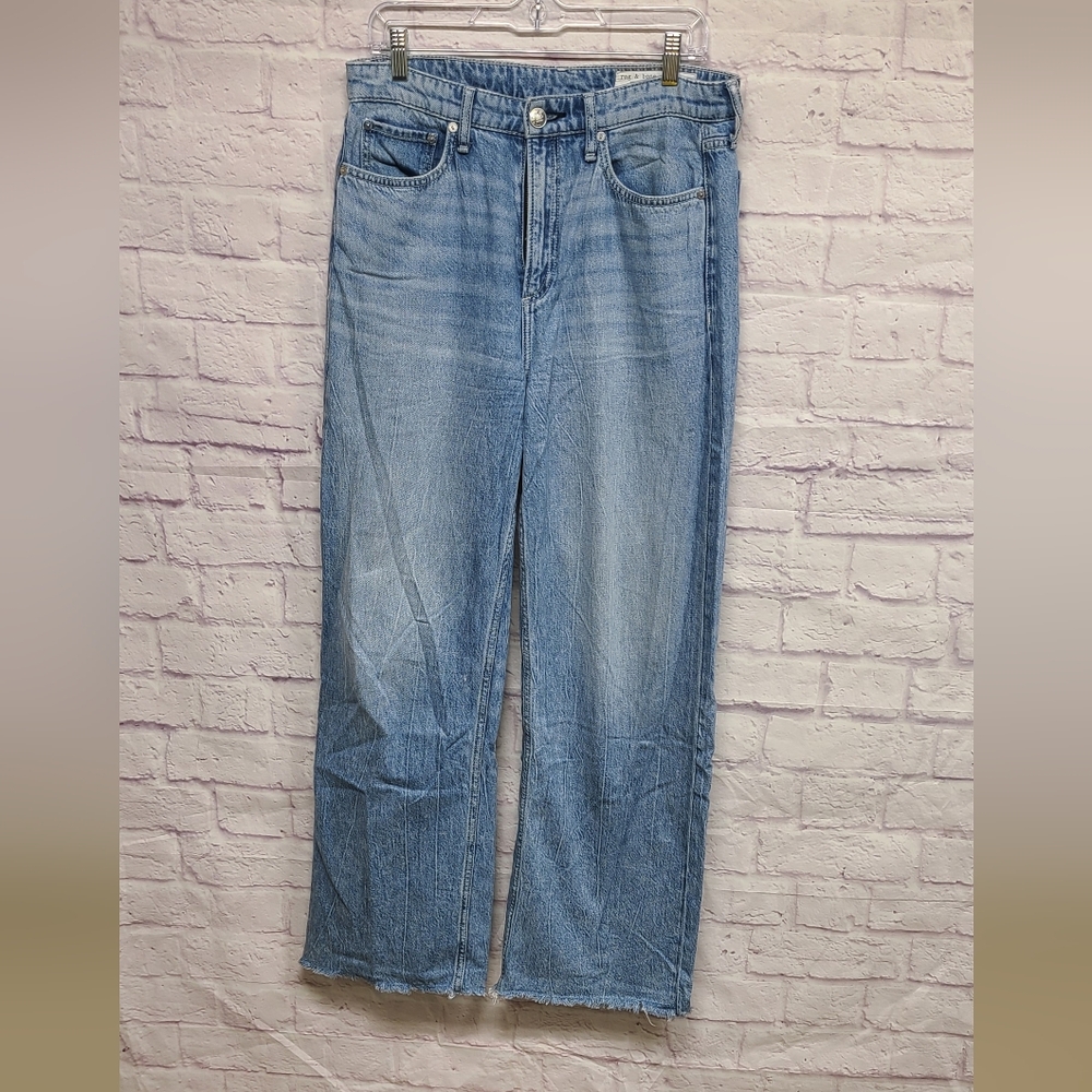 rag & bone Light Blue Flare & Wide Leg Jeans